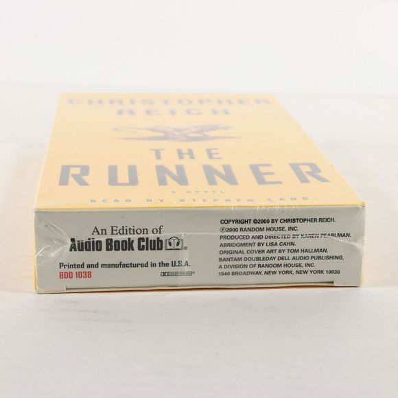 The Runner by Christopher Reich Cassette Tape Audiobook, 2000 Abriged SEALED NEW - Picture 7 of 7